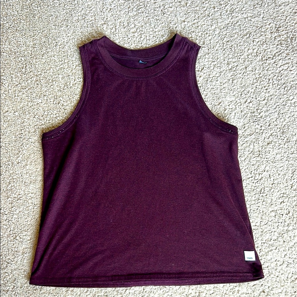 Vuori Dark Maroon Sleeveless Top